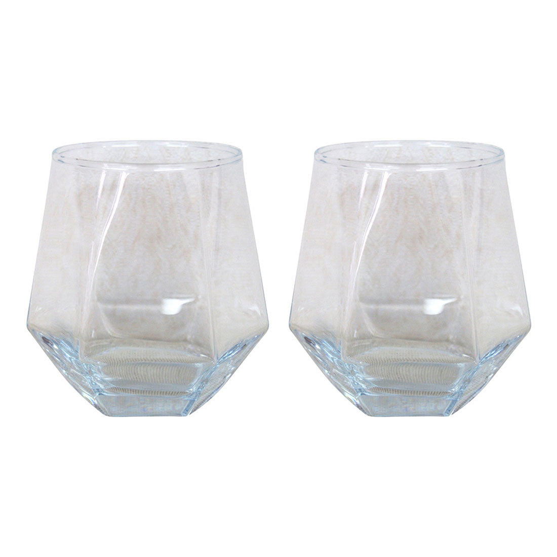 バックヤードファミリー BACKYARD FAMILY theater ガラスタンブラー ヘキサゴン 2個セット 【返品不可商品】 （クリア） クリア