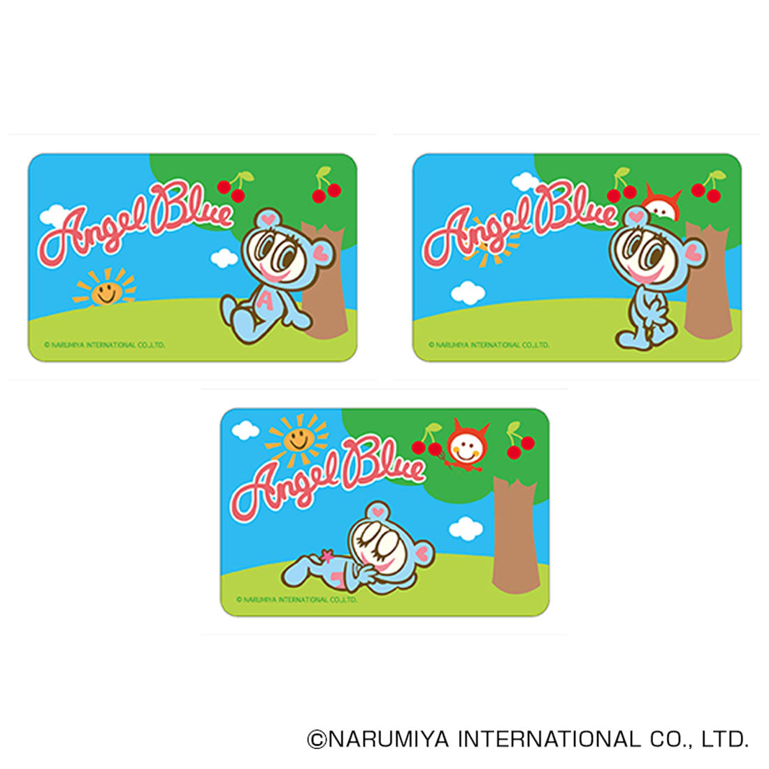 バックヤードファミリー BACKYARD FAMILY ナルミヤキャラクターズ まじかる百貨店ステッカー （エンジェルブルー） エンジェルブルー