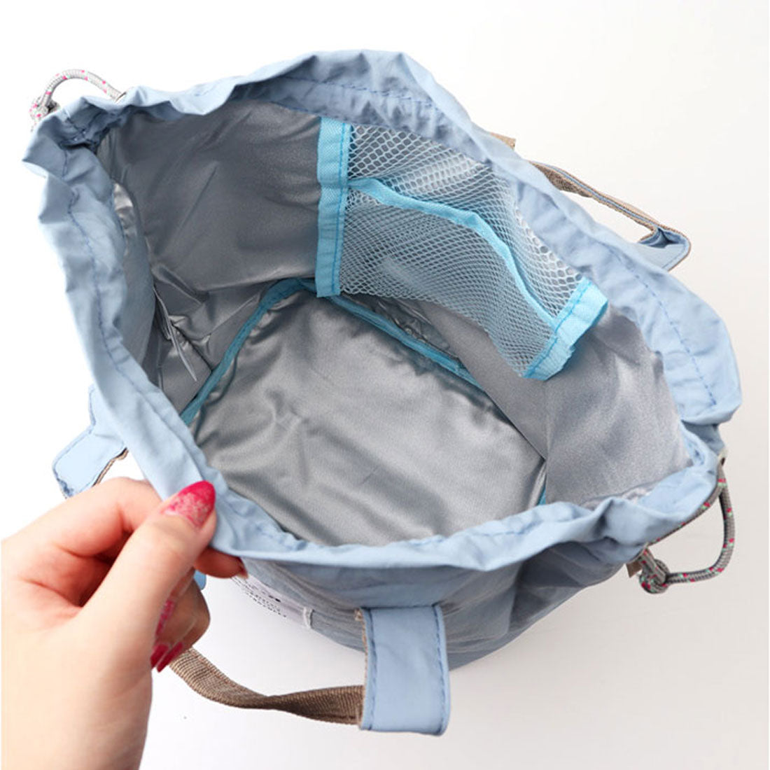 バックヤードファミリー BACKYARD FAMILY 保冷巾着ランチバッグ （31.アプリコット） 31.アプリコット