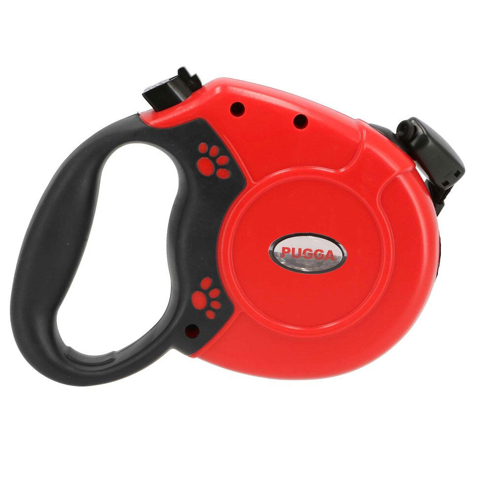 ノーブランド No Brand 犬 伸縮リード 8m 自動巻き取り式【返品不可商品】,レッド