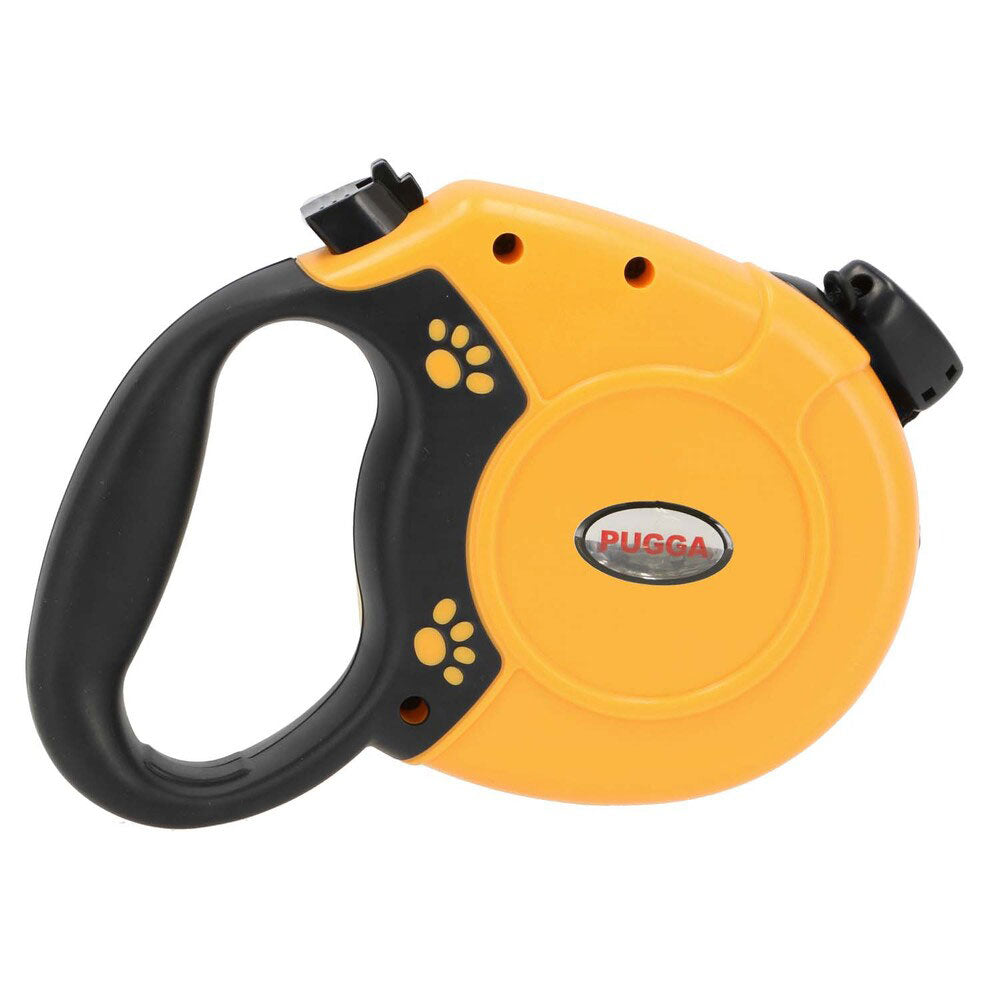 ノーブランド No Brand 犬 伸縮リード 8m 自動巻き取り式【返品不可商品】,イエロー