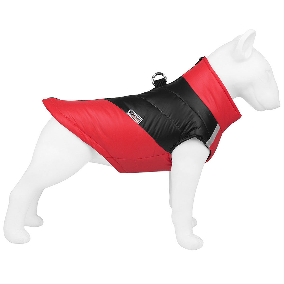 バックヤードファミリー BACKYARD FAMILY ペット 防寒 ジャケット ハーネス 反射 小型犬 大型犬 【返品不可商品】 （レッド） レッド