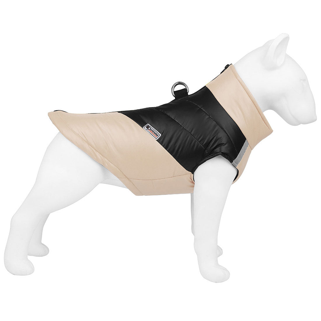 バックヤードファミリー BACKYARD FAMILY ペット 防寒 ジャケット ハーネス 反射 小型犬 大型犬 【返品不可商品】 （ベージュ） ベージュ