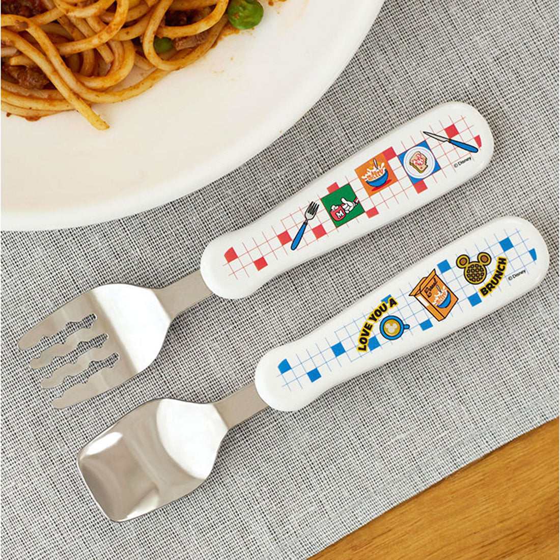 バックヤードファミリー BACKYARD FAMILY EDISON mama フォーク＆スプーン print 【返品不可商品】 （シンデレラ） シンデレラ