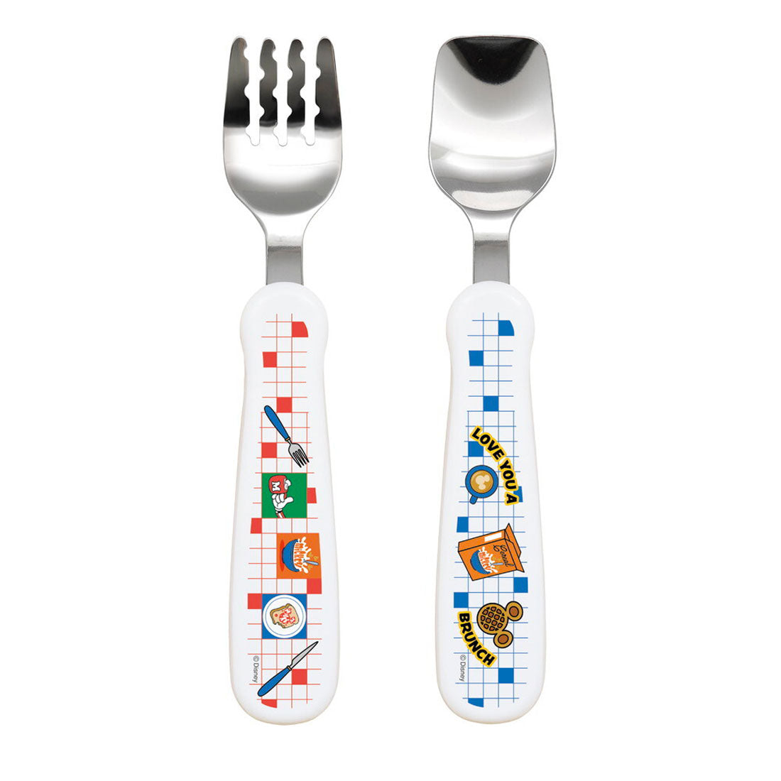 バックヤードファミリー BACKYARD FAMILY EDISON mama フォーク＆スプーン print 【返品不可商品】 （ミッキーミール） ミッキーミール