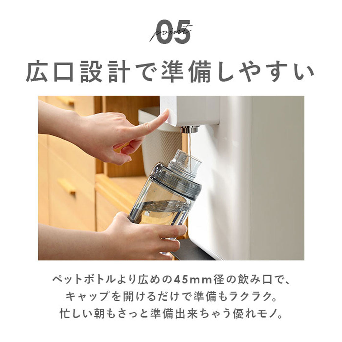 バックヤードファミリー BACKYARD FAMILY LIPPY ウォーターボトル 1L 【返品不可商品】 （グレー） グレー