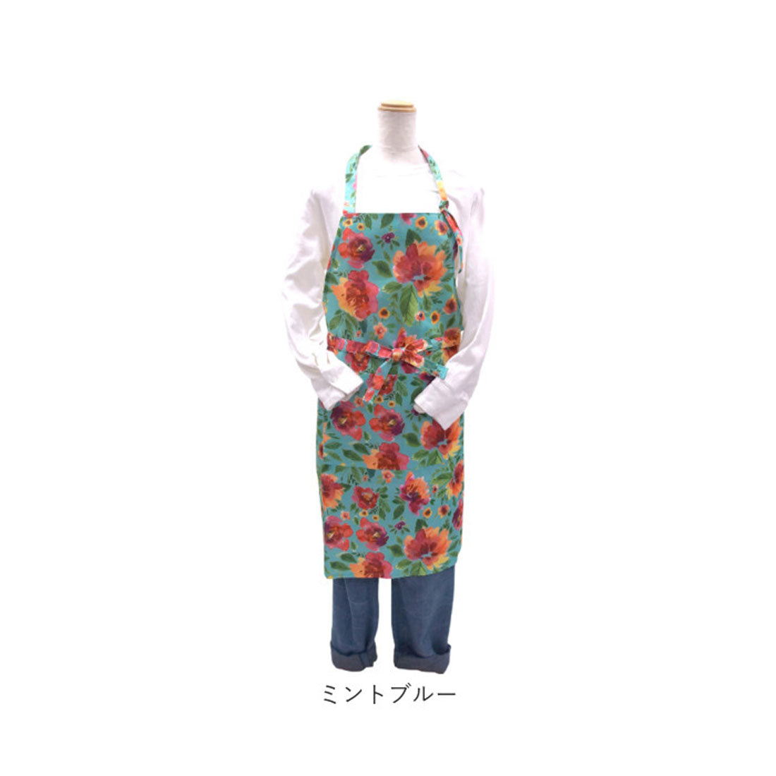 バックヤードファミリー BACKYARD FAMILY プリマベーラエプロン （小花ブルー） 小花ブルー