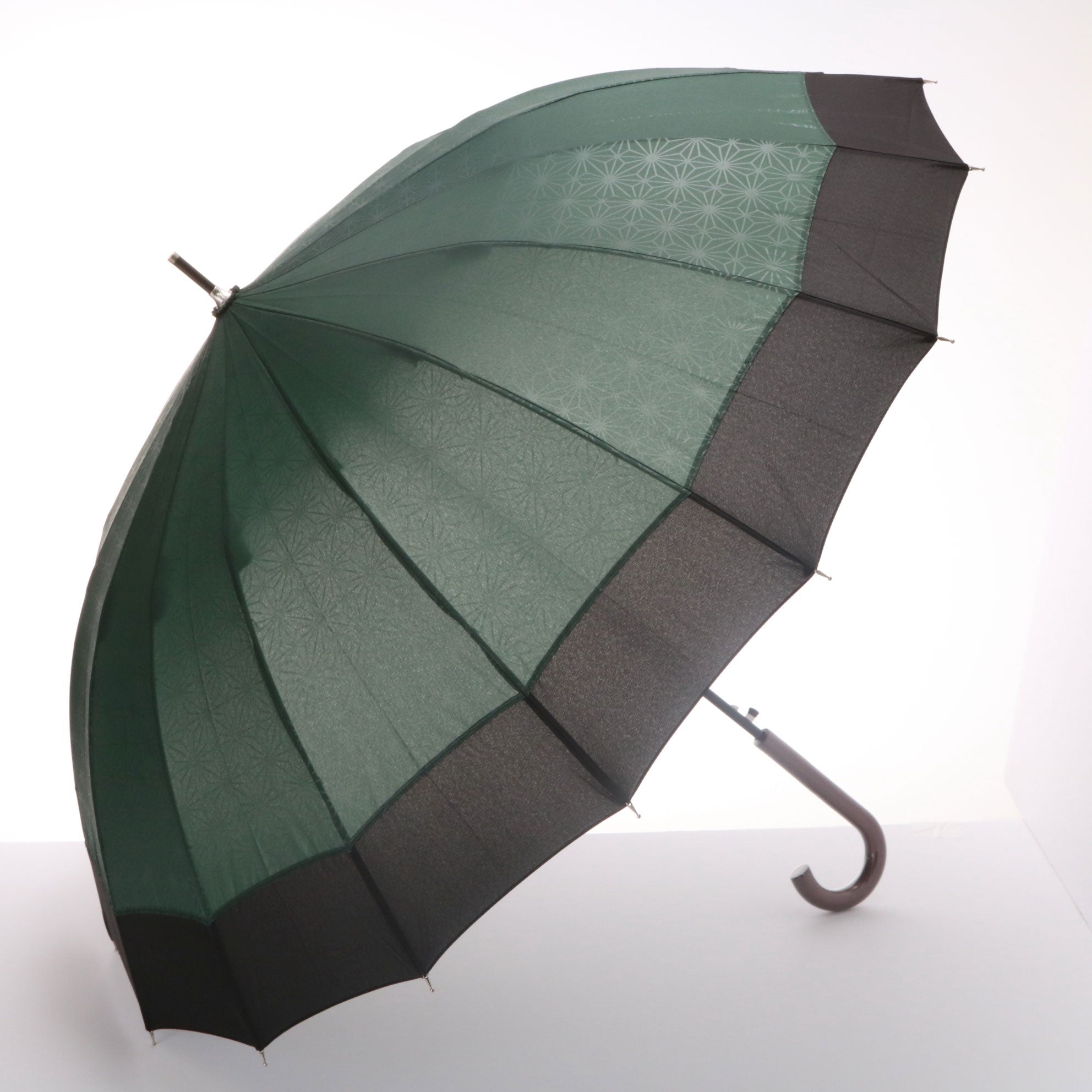No Brand Santos #JK-87 16-rib snake-eye style Japanese umbrella with rim