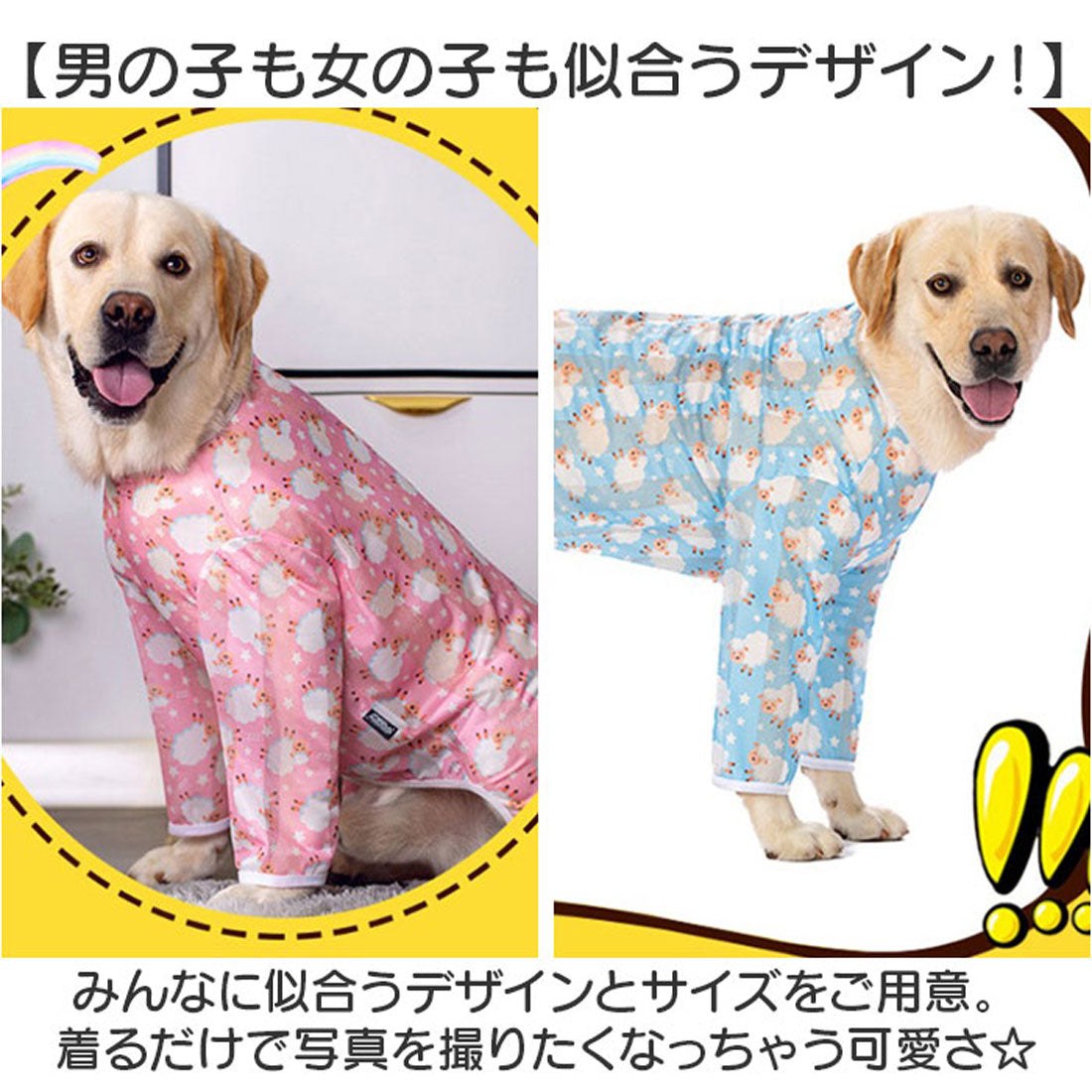 バックヤードファミリー BACKYARD FAMILY 中大型犬の服 春夏秋冬 【返品不可商品】 （ブルー×ヒツジ） ブルー×ヒツジ