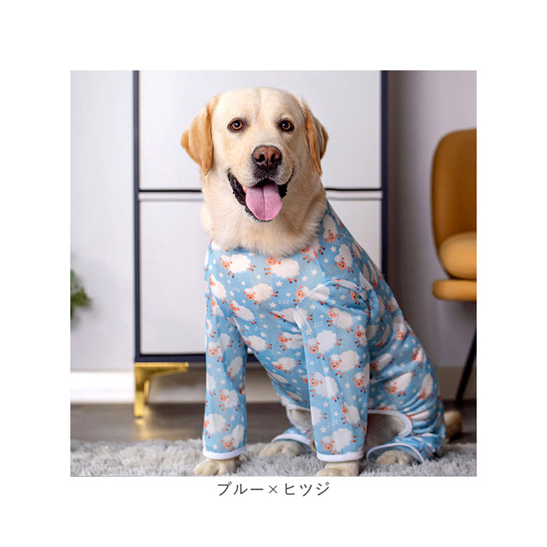 バックヤードファミリー BACKYARD FAMILY 中大型犬の服 春夏秋冬 【返品不可商品】 （ブルー×ヒツジ） ブルー×ヒツジ