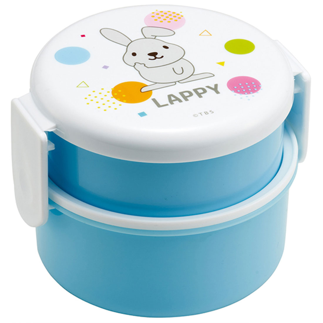 バックヤードファミリー BACKYARD FAMILY キャラクター 丸型ランチBOX2段 ONWR1AG 【返品不可商品】 （ラッピー） ラッピー