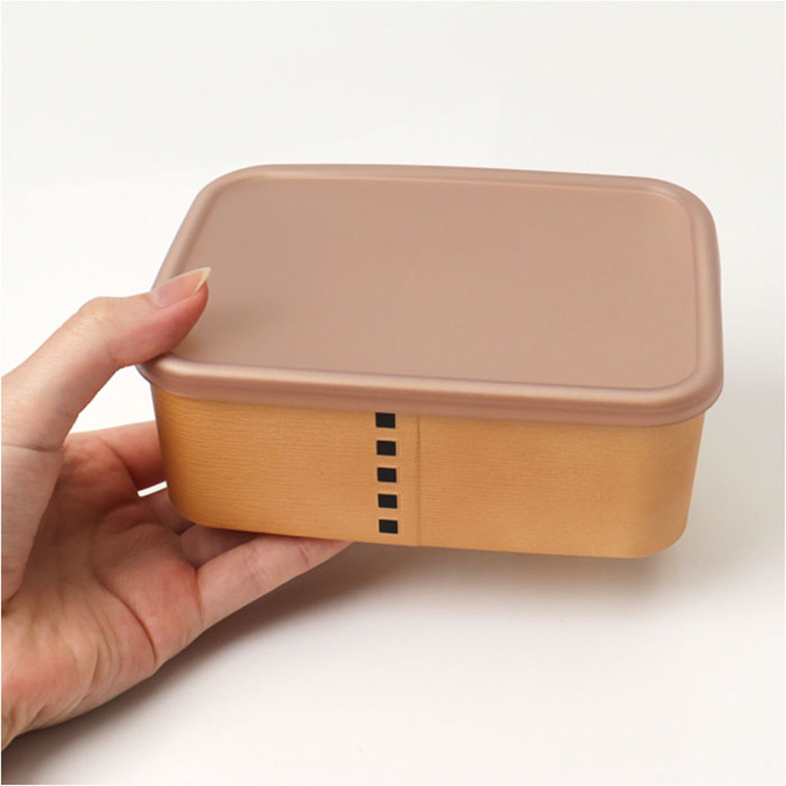 バックヤードファミリー BACKYARD FAMILY わっぱ保存容器 長角 450ml 【返品不可商品】 （茶） 茶