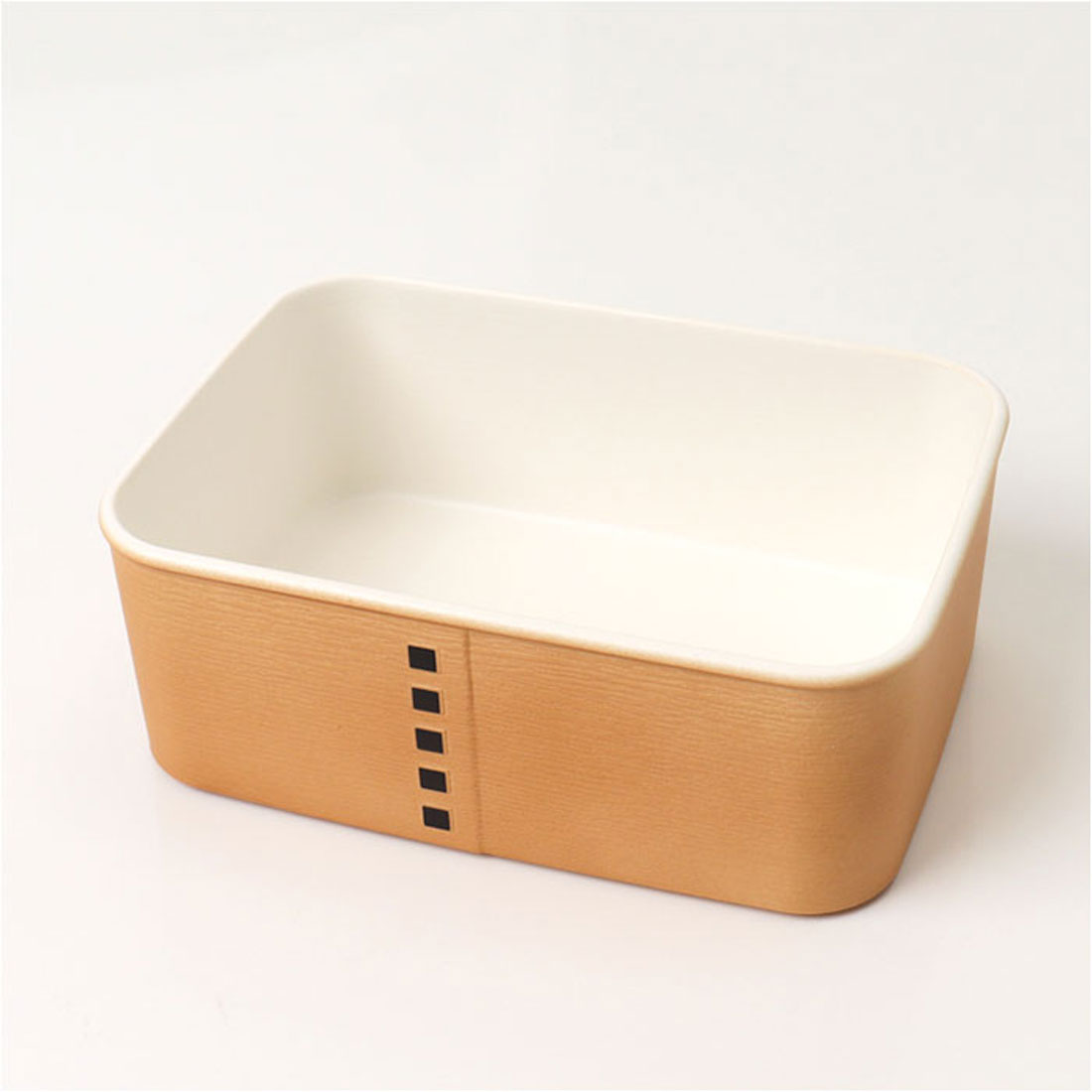 バックヤードファミリー BACKYARD FAMILY わっぱ保存容器 長角 450ml 【返品不可商品】 （茶） 茶