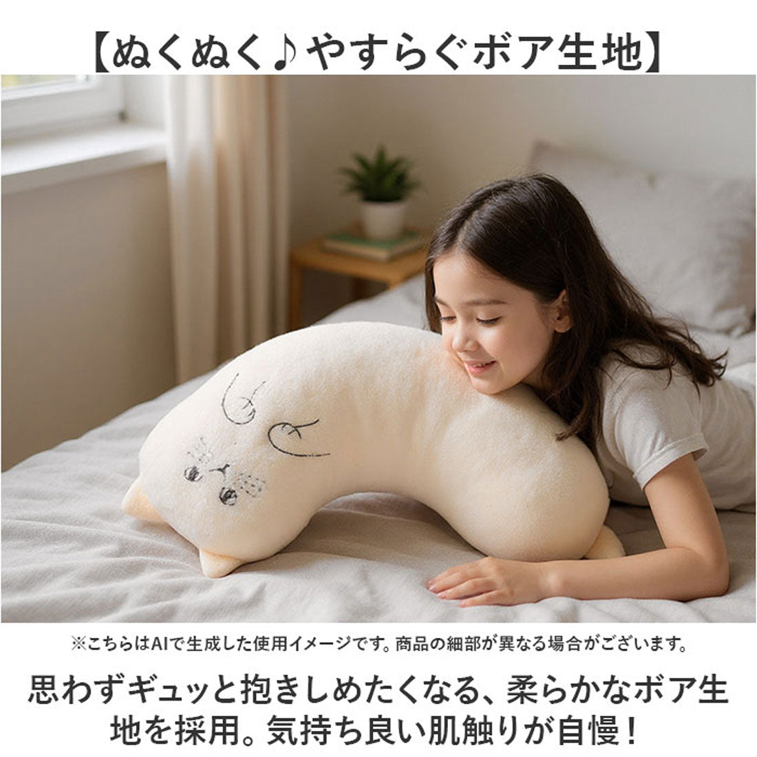 バックヤードファミリー BACKYARD FAMILY にゃふにゃふアンミーナ へそ天まくら （グレー） グレー