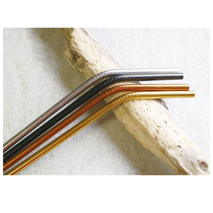 ノーブランド No Brand ROCCO ステンレス スチール ストロー 3pcs【返品不可商品】