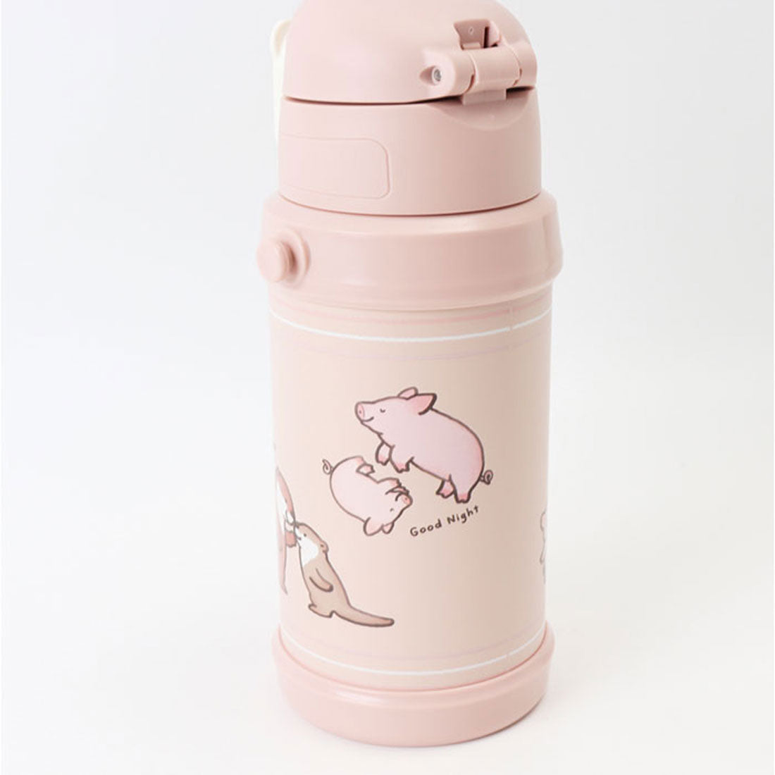 バックヤードファミリー BACKYARD FAMILY ステンレス製キッズボトル600ml 【返品不可商品】 （カワウソとコブタ） カワウソとコブタ