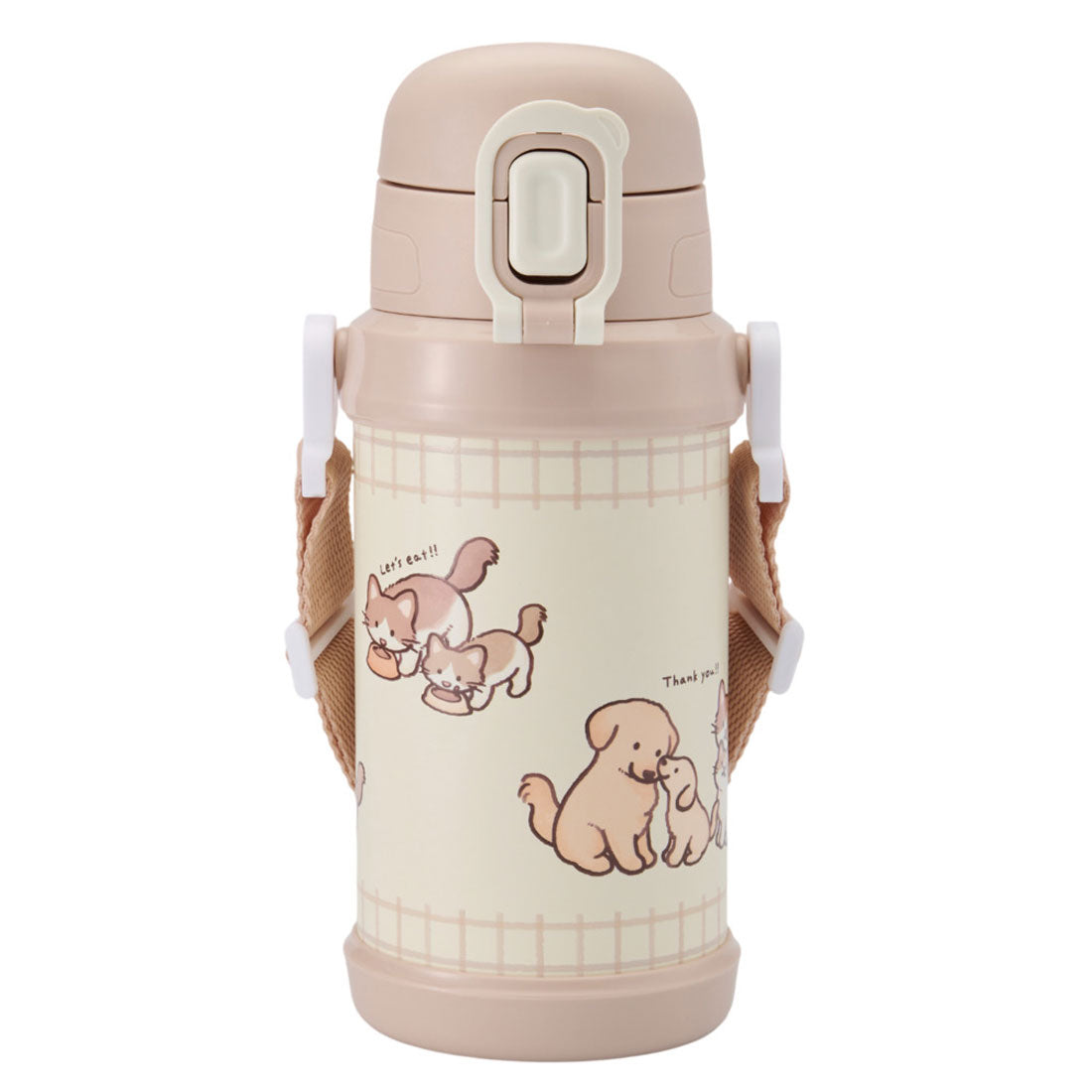 バックヤードファミリー BACKYARD FAMILY ステンレス製キッズボトル600ml 【返品不可商品】 （イヌとネコ） イヌとネコ