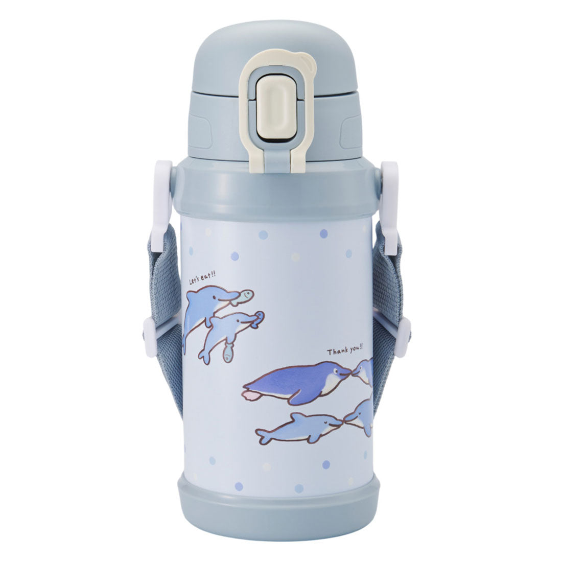 バックヤードファミリー BACKYARD FAMILY ステンレス製キッズボトル600ml 【返品不可商品】 （ペンギンとイルカ） ペンギンとイルカ