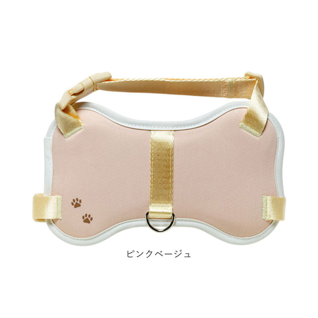 バックヤードファミリー BACKYARD FAMILY 小型犬用ハーネス 骨型 【返品不可商品】 （ピンクベージュ） ピンクベージュ
