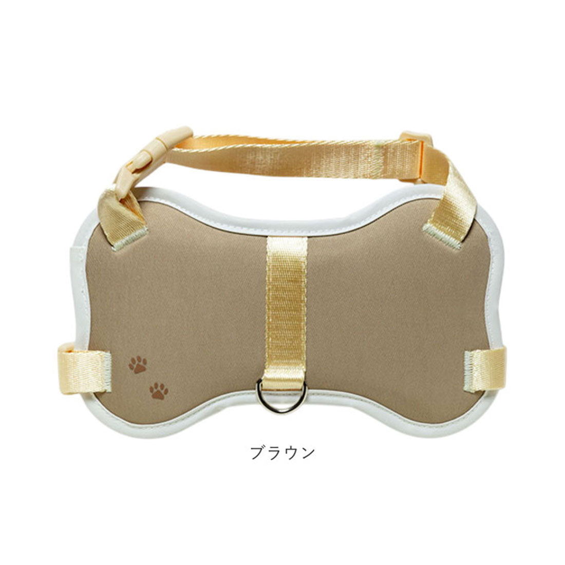 バックヤードファミリー BACKYARD FAMILY 小型犬用ハーネス 骨型 【返品不可商品】 （ピンクベージュ） ピンクベージュ