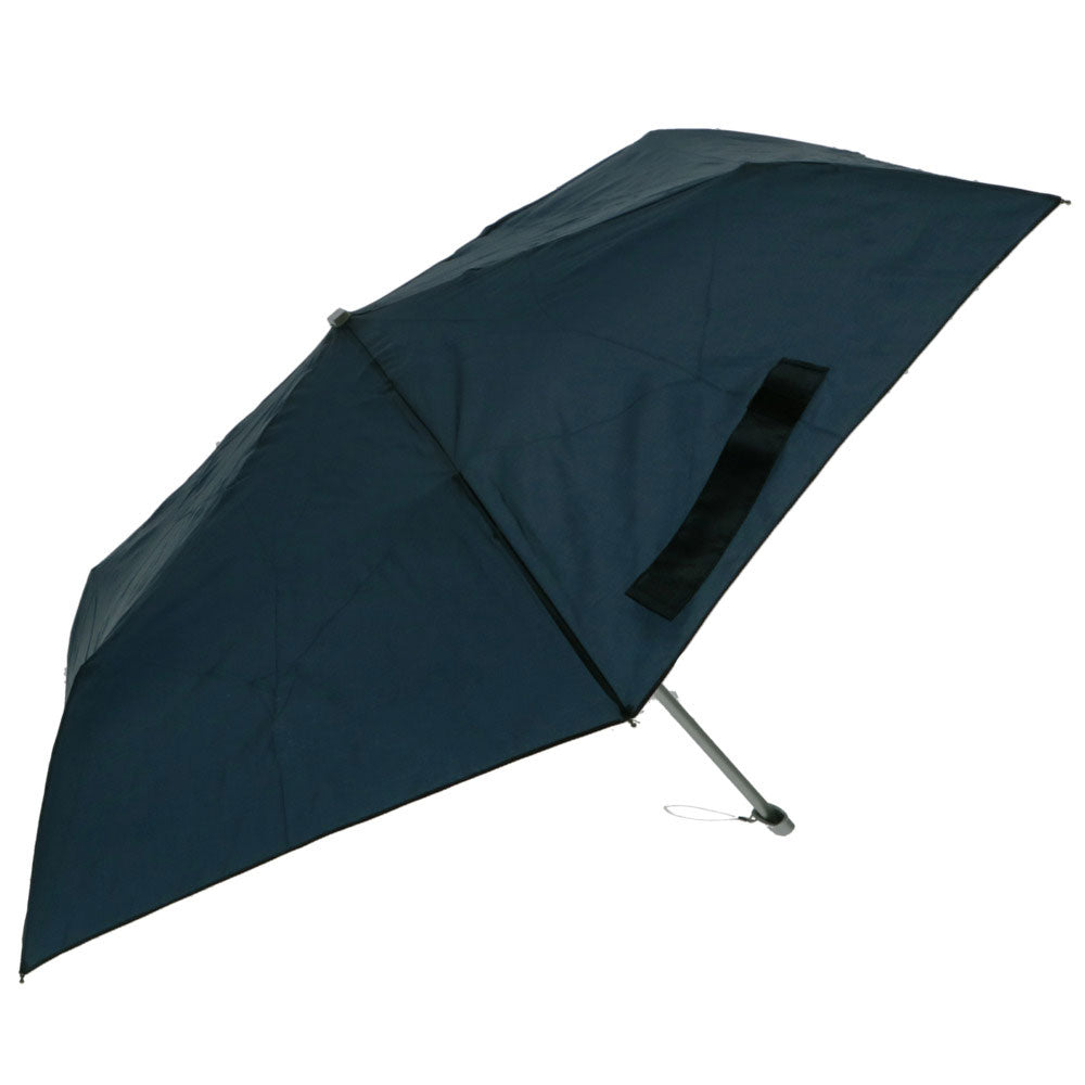 ノーブランド No Brand amusant sous la pluie 50cm フラットミニ 折りたたみ傘 軽量,ネイビー