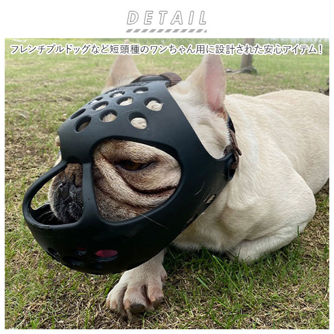Backyard Family BACKYARD FAMILY Dog Muzzle Short-Nosed Breed kdogmaskhd025【Non-returnable item】