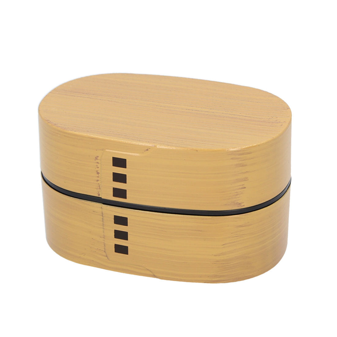 BACKYARD FAMILY Wappa-style 2-tiered lunch box, 520ml, oval [Non-returnable item]
