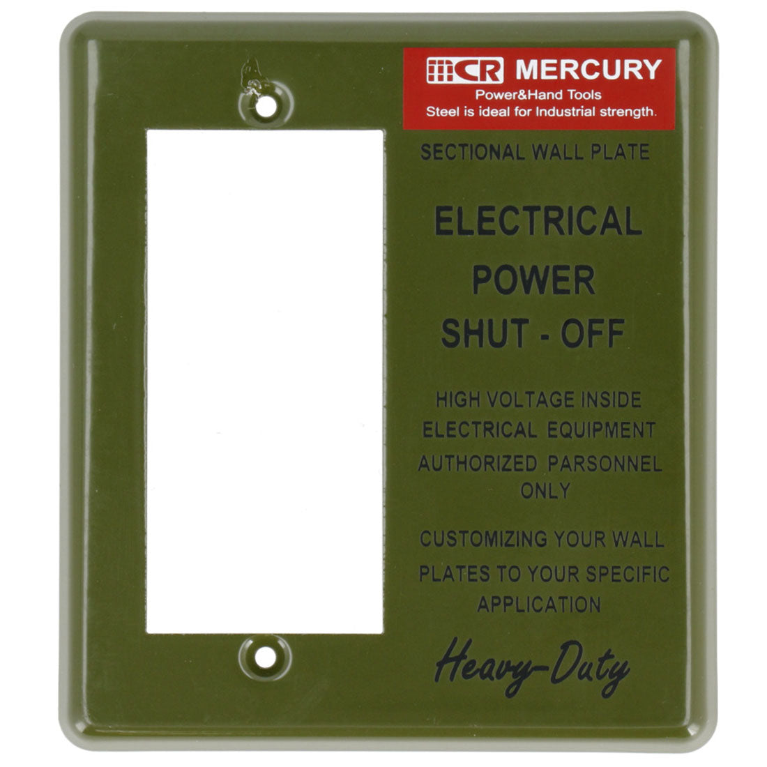 BACKYARD FAMILY MERCURY Wide Switch Plate ME0496