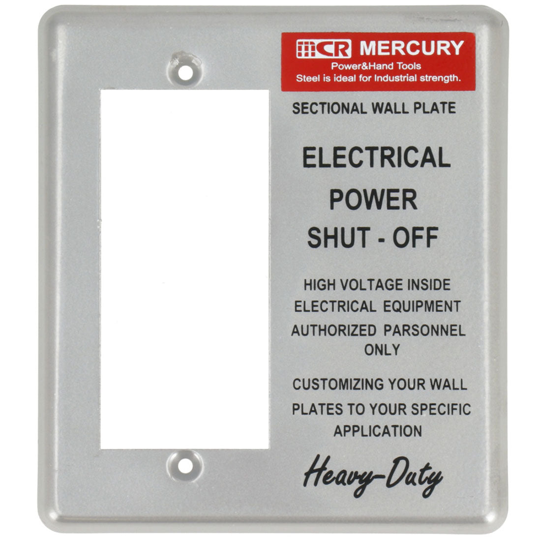 BACKYARD FAMILY MERCURY Wide Switch Plate ME0496