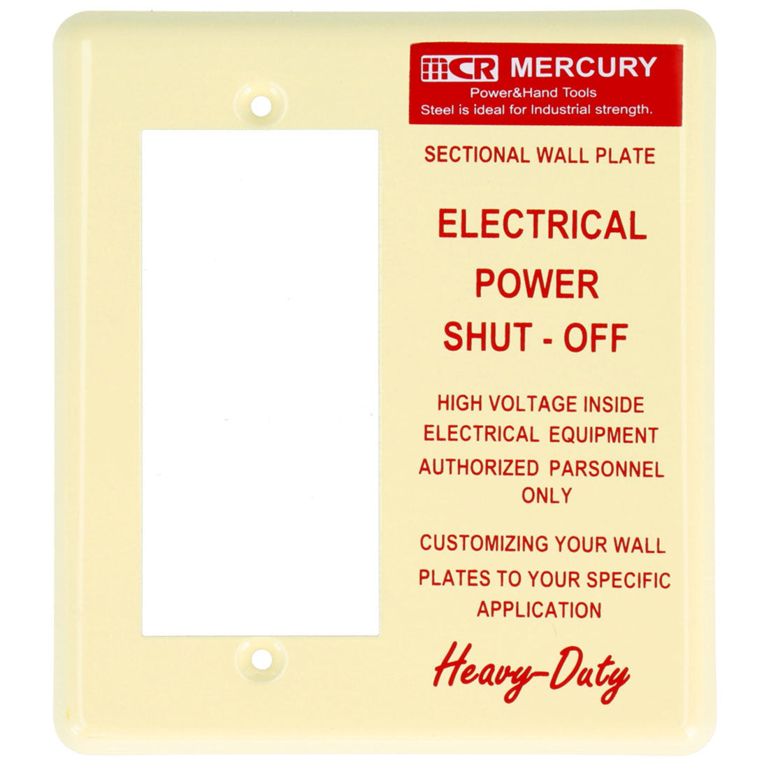 BACKYARD FAMILY MERCURY Wide Switch Plate ME0496