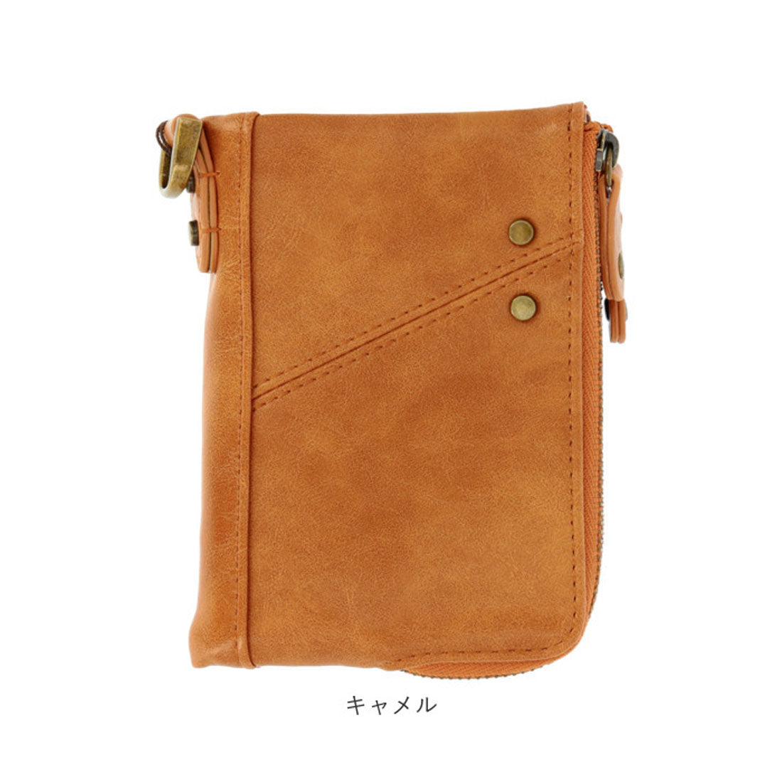 バックヤードファミリー BACKYARD FAMILY Control crass ダブルジップ折財布 （ブラウン） ブラウン