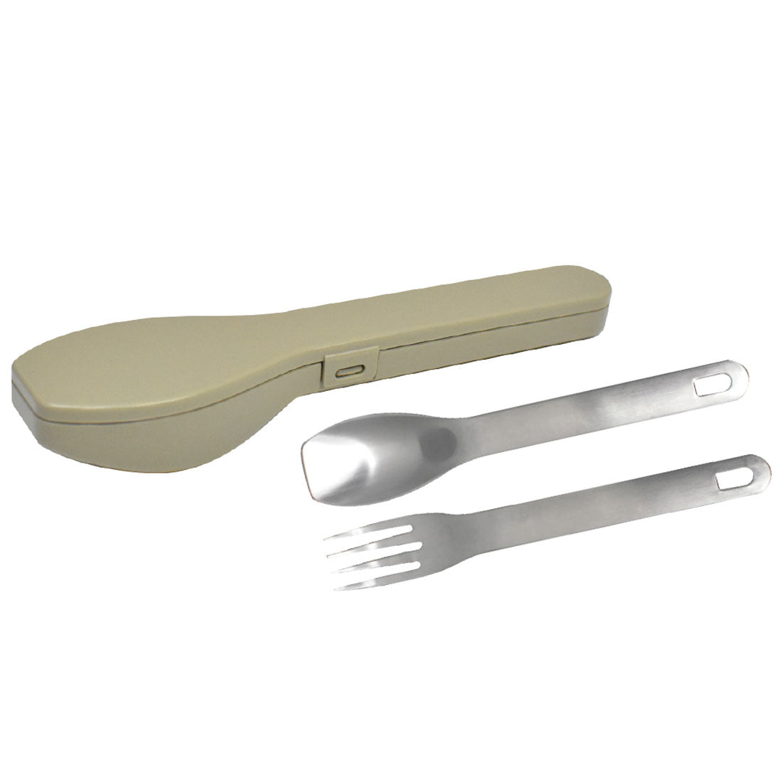 バックヤードファミリー BACKYARD FAMILY ランチカトラリー フォークスプーンセット 【返品不可商品】,LIGHTKHAKI