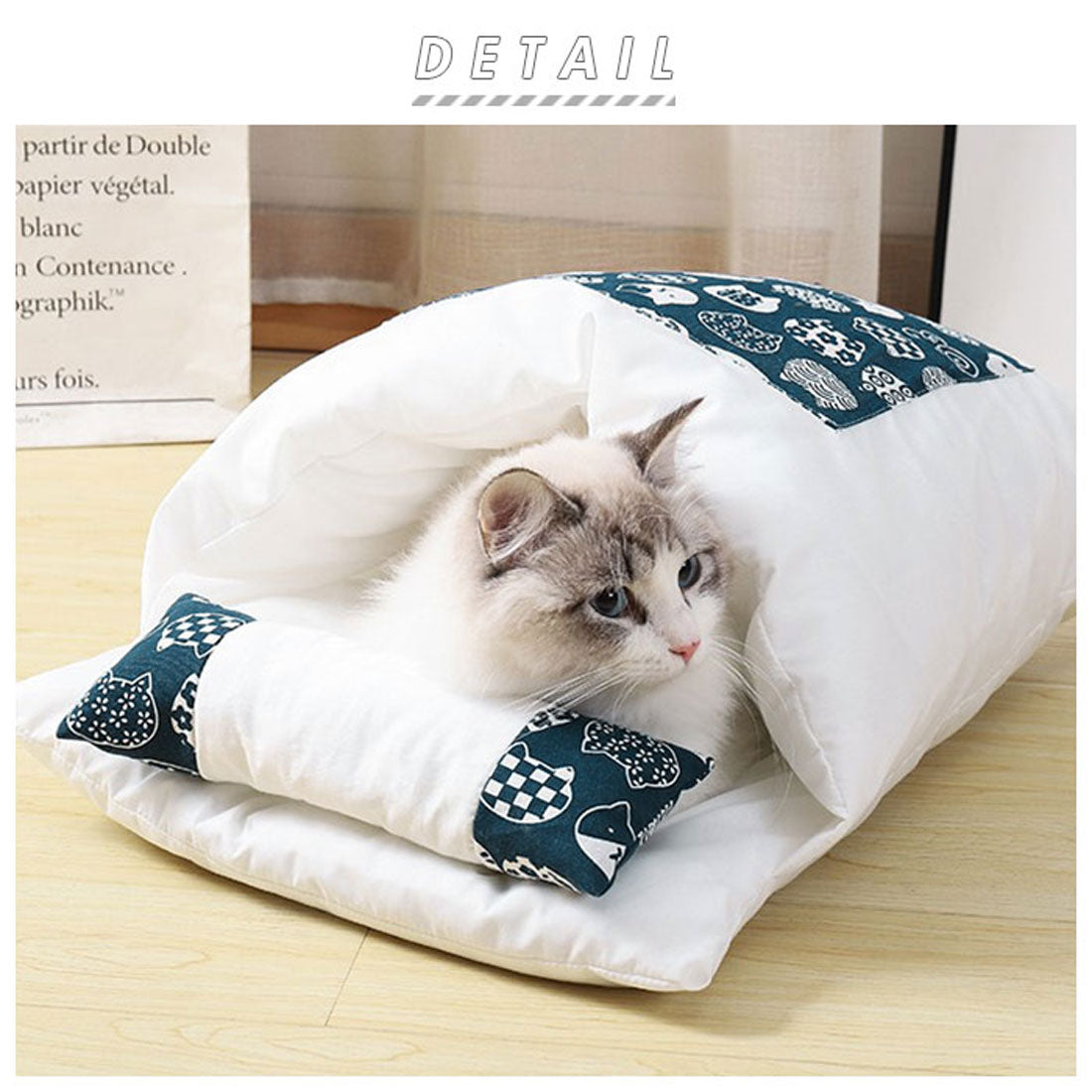 バックヤードファミリー BACKYARD FAMILY 猫用 布団 ベッド ネコ ペット用品 【返品不可商品】 （ブルー） ブルー