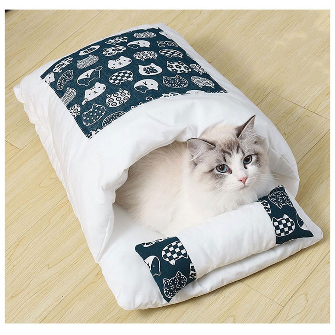 バックヤードファミリー BACKYARD FAMILY 猫用 布団 ベッド ネコ ペット用品 【返品不可商品】 （ブルー） ブルー