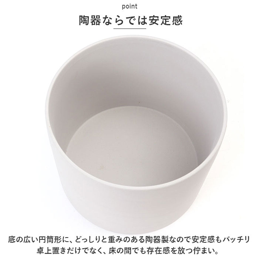 バックヤードファミリー BACKYARD FAMILY AYA フラワーベース LONG LL （GRAY） GRAY