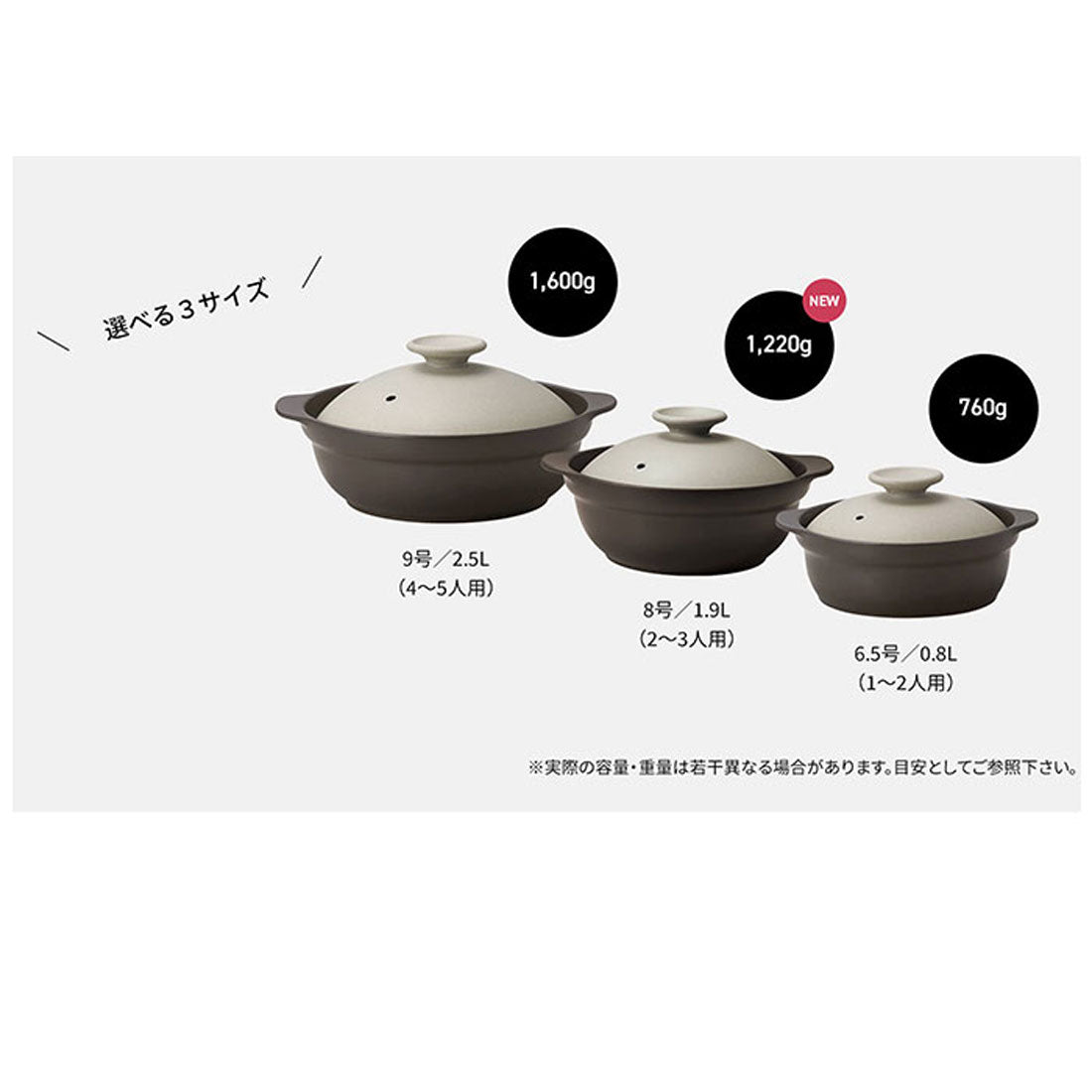 バックヤードファミリー BACKYARD FAMILY 土鍋 8号 2～3人用 ご飯 IH対応【返品不可商品】 （グレー） グレー