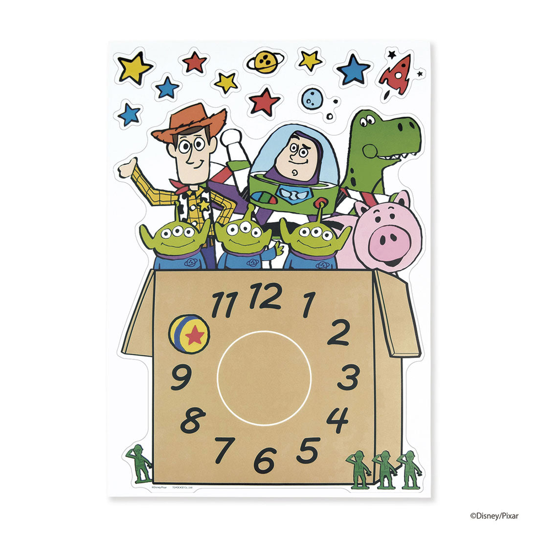 バックヤードファミリー BACKYARD FAMILY ウォールクロック ステッカー ディズニー 【返品不可商品】 （03トイ・ストーリー） 03トイ・ストーリー