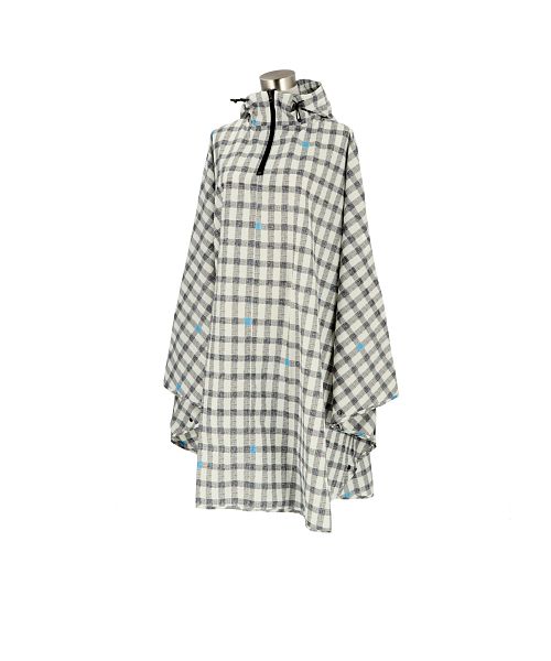 バックヤードファミリー BACKYARD FAMILY 392plusm レディースポンチョ （gingham.BK） gingham.BK