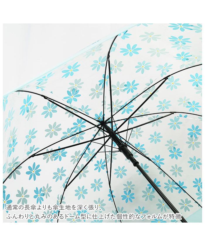 バックヤードファミリー BACKYARD FAMILY amusant sous la pluie バードケージ プラスチック傘 65cm （しずくPUxWH） しずくPUxWH