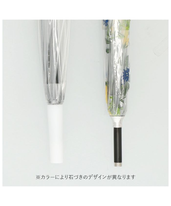 バックヤードファミリー BACKYARD FAMILY amusant sous la pluie バードケージ プラスチック傘 65cm （しずくPUxWH） しずくPUxWH
