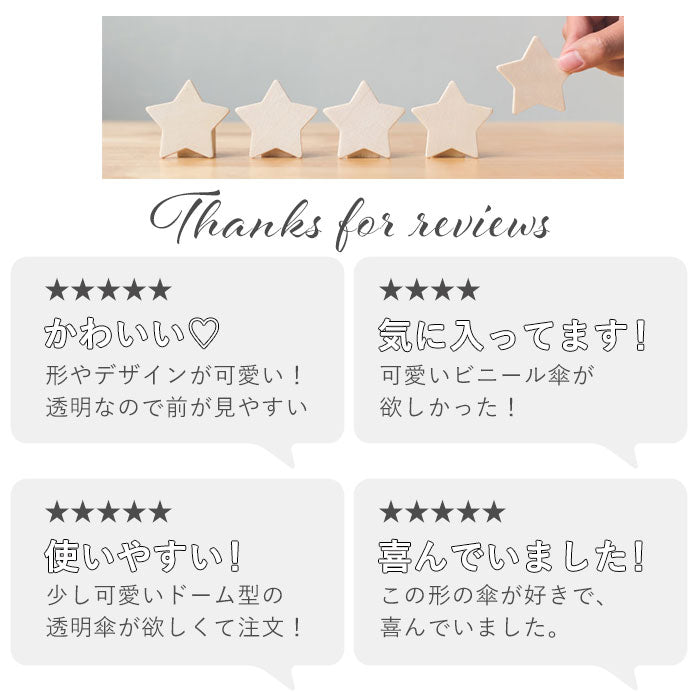 バックヤードファミリー BACKYARD FAMILY amusant sous la pluie バードケージ プラスチック傘 65cm （しずくPUxWH） しずくPUxWH