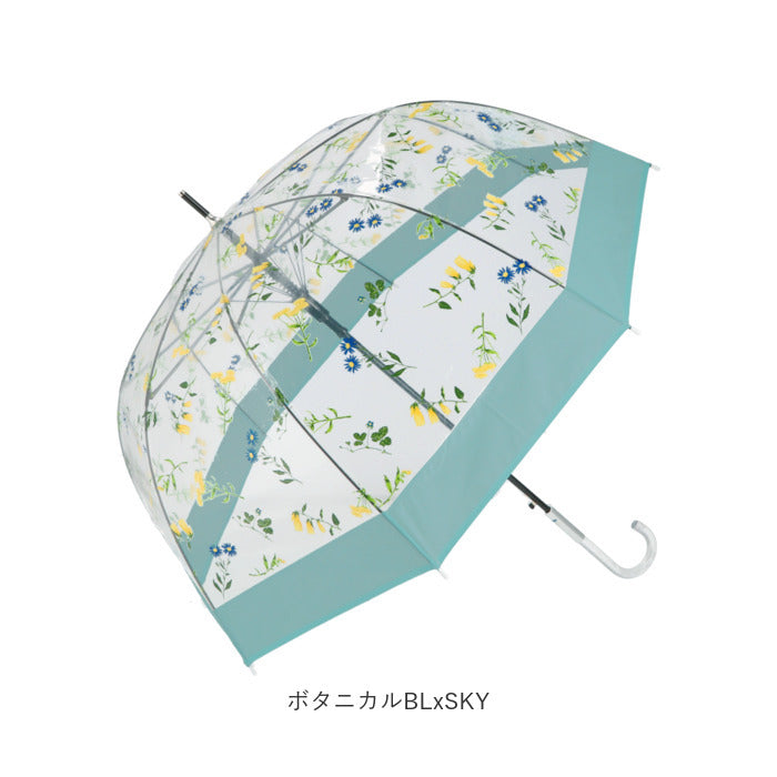 バックヤードファミリー BACKYARD FAMILY amusant sous la pluie バードケージ プラスチック傘 65cm （しずくPUxWH） しずくPUxWH