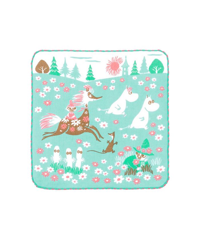バックヤードファミリー BACKYARD FAMILY ムーミン ガーゼパイルハンカチ,かけっこ