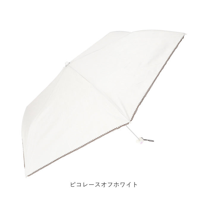 バックヤードファミリー BACKYARD FAMILY 晴雨兼用 折りたたみ傘 50cm （ピコレースネイビー） ピコレースネイビー