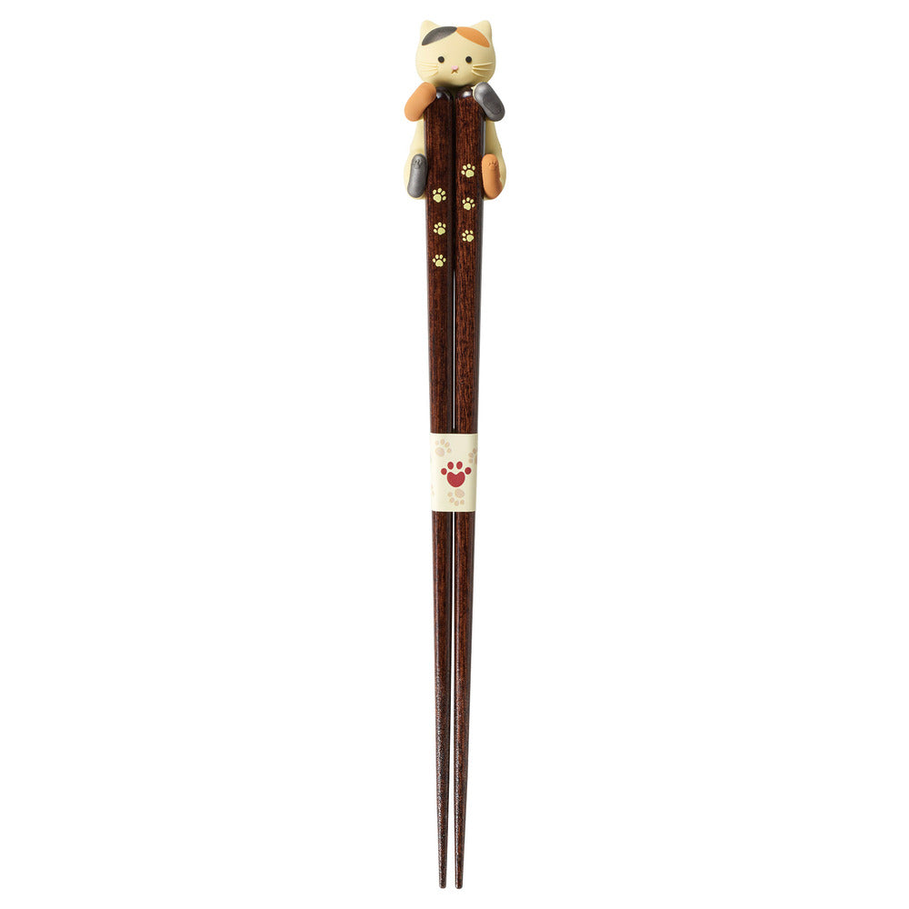 Backyard Family BACKYARD FAMILY Cat Chopsticks & Chopstick Rest Cuddly Cat [Non-returnable item]
