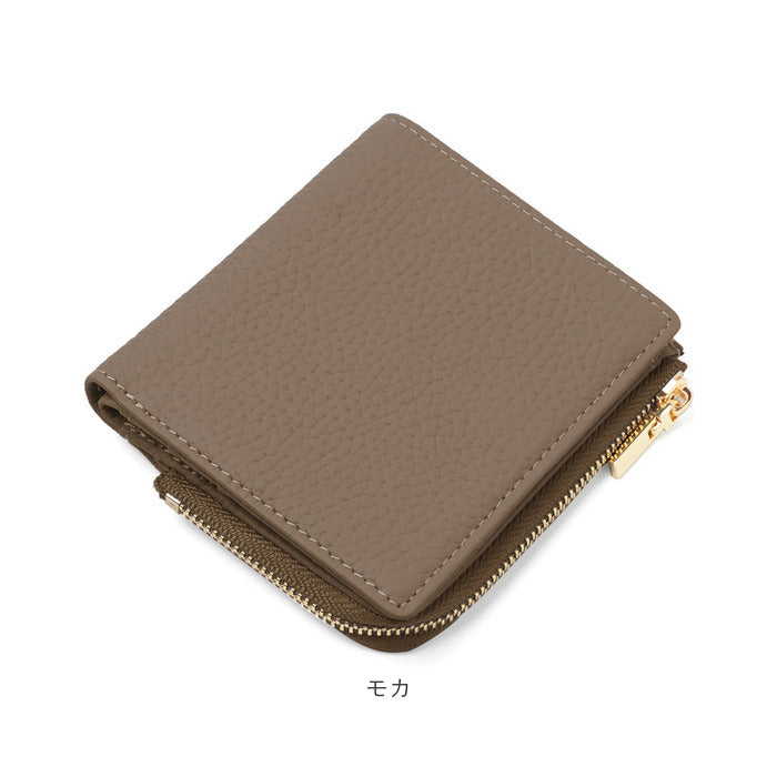 バックヤードファミリー BACKYARD FAMILY Blanc Pomme 牛革 スキミング防止 薄型二つ折り財布 （カーキ） カーキ