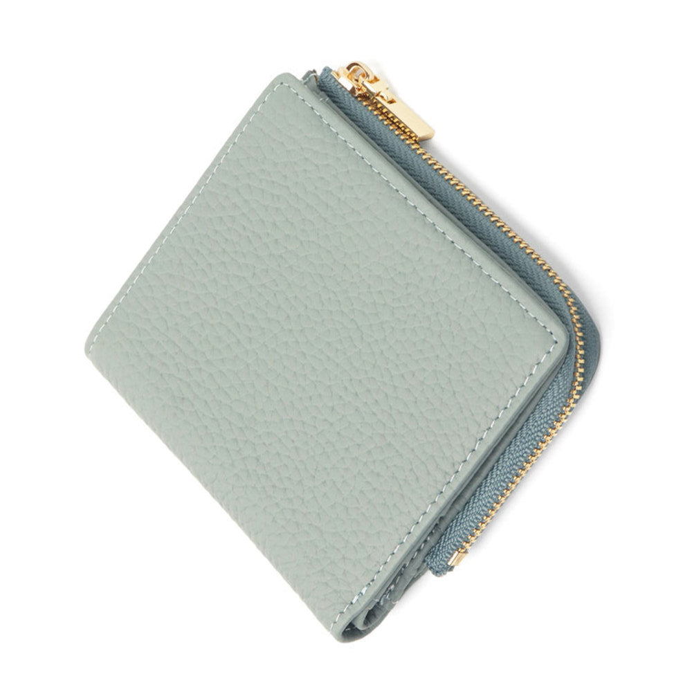 バックヤードファミリー BACKYARD FAMILY Blanc Pomme 牛革 スキミング防止 薄型二つ折り財布 （ブルー） ブルー