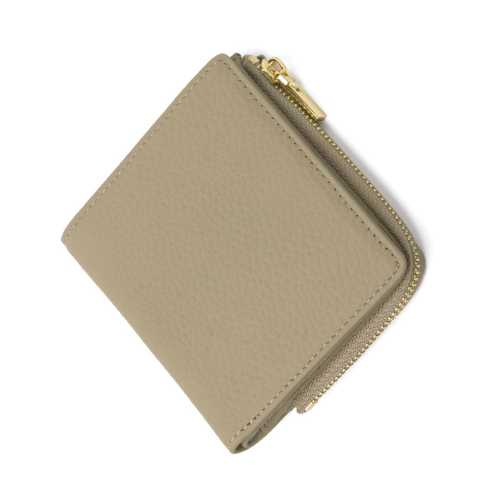 バックヤードファミリー BACKYARD FAMILY Blanc Pomme 牛革 スキミング防止 薄型二つ折り財布 （グレージュ） グレージュ