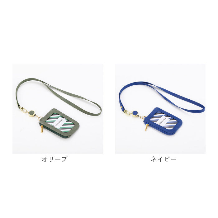 バックヤードファミリー BACKYARD FAMILY 定期入れ パスケース リール付き ysca5319