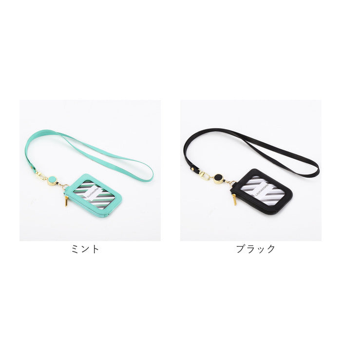 バックヤードファミリー BACKYARD FAMILY 定期入れ パスケース リール付き ysca5319